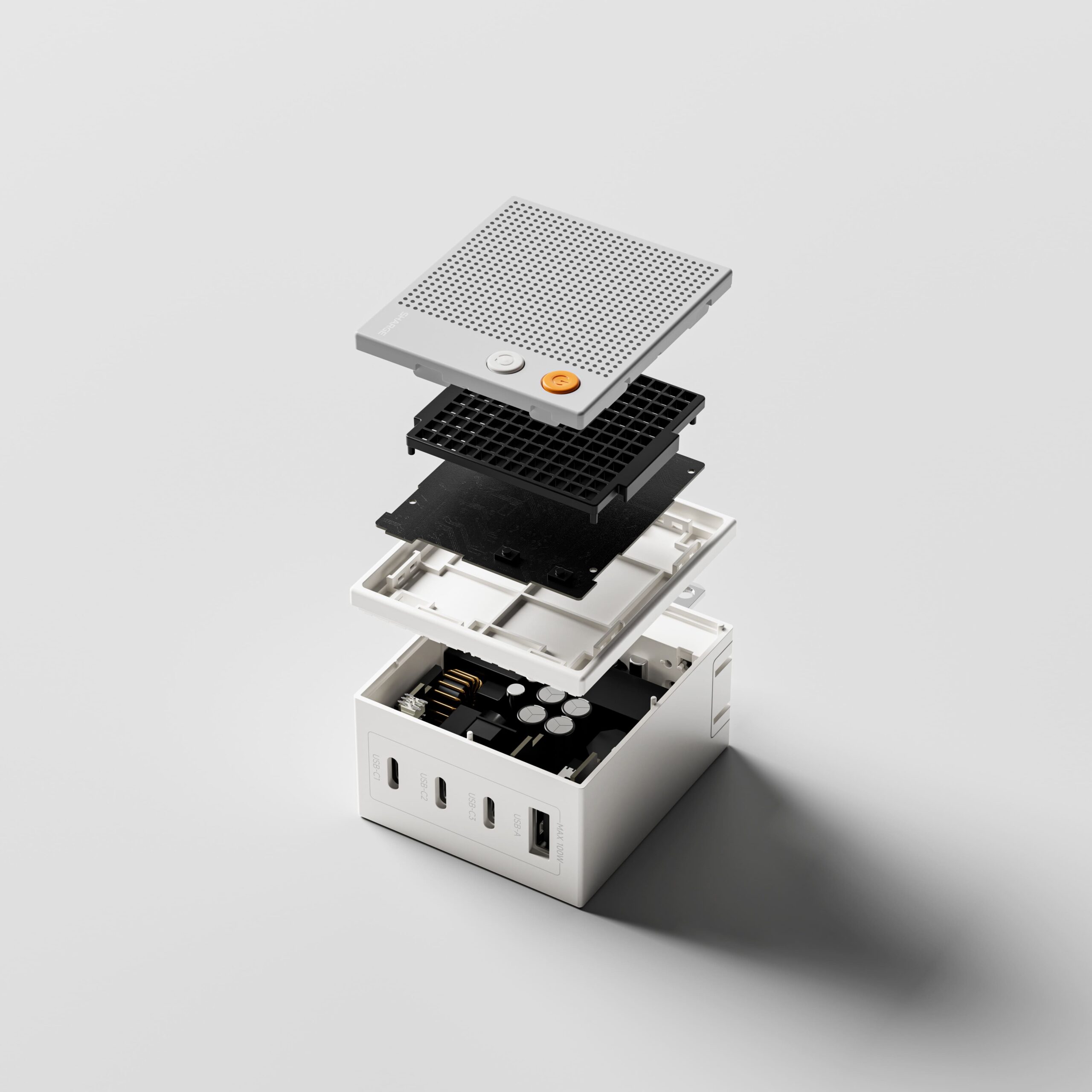 100W 点阵屏充电器-爆炸拆解图-1