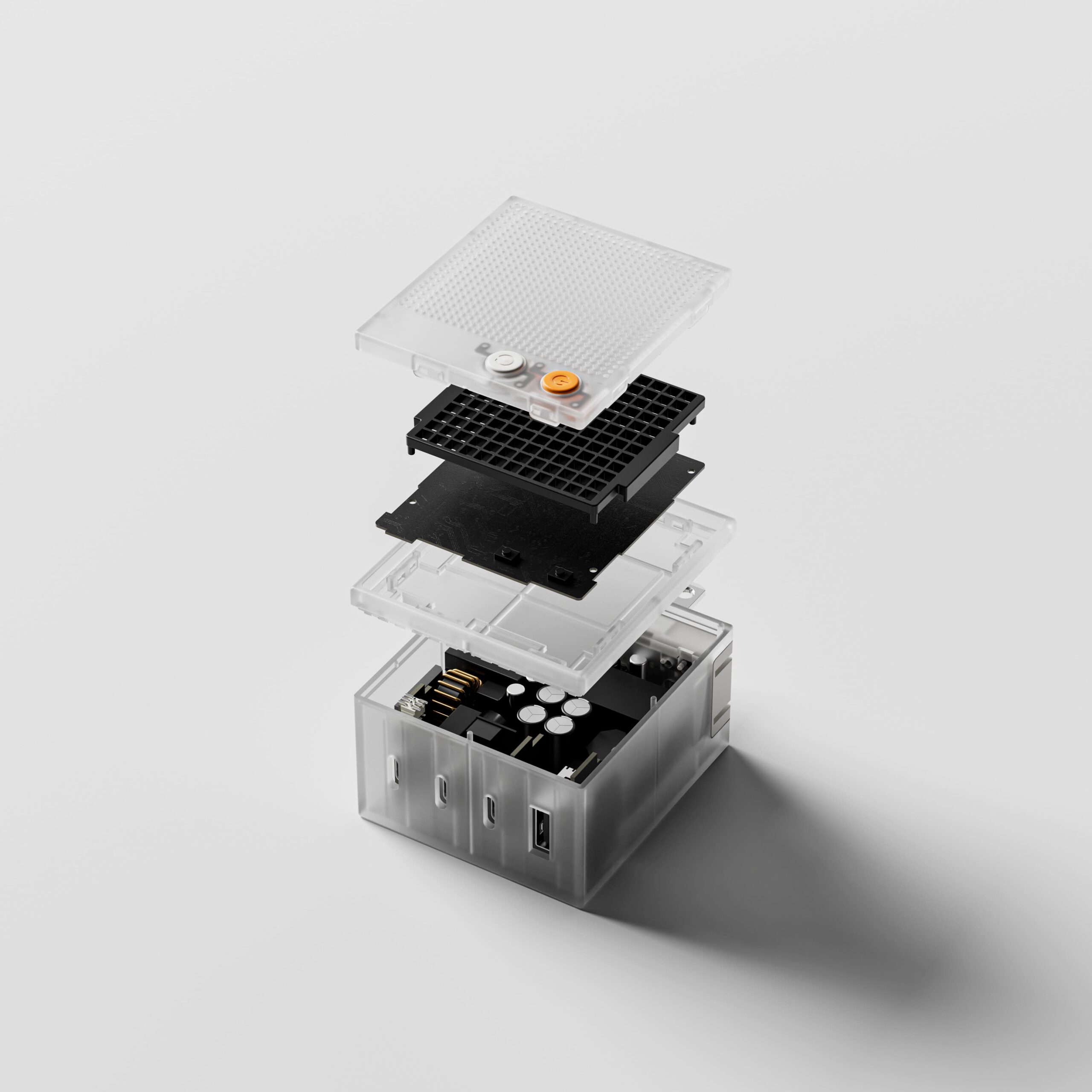100W 点阵屏充电器-爆炸拆解图