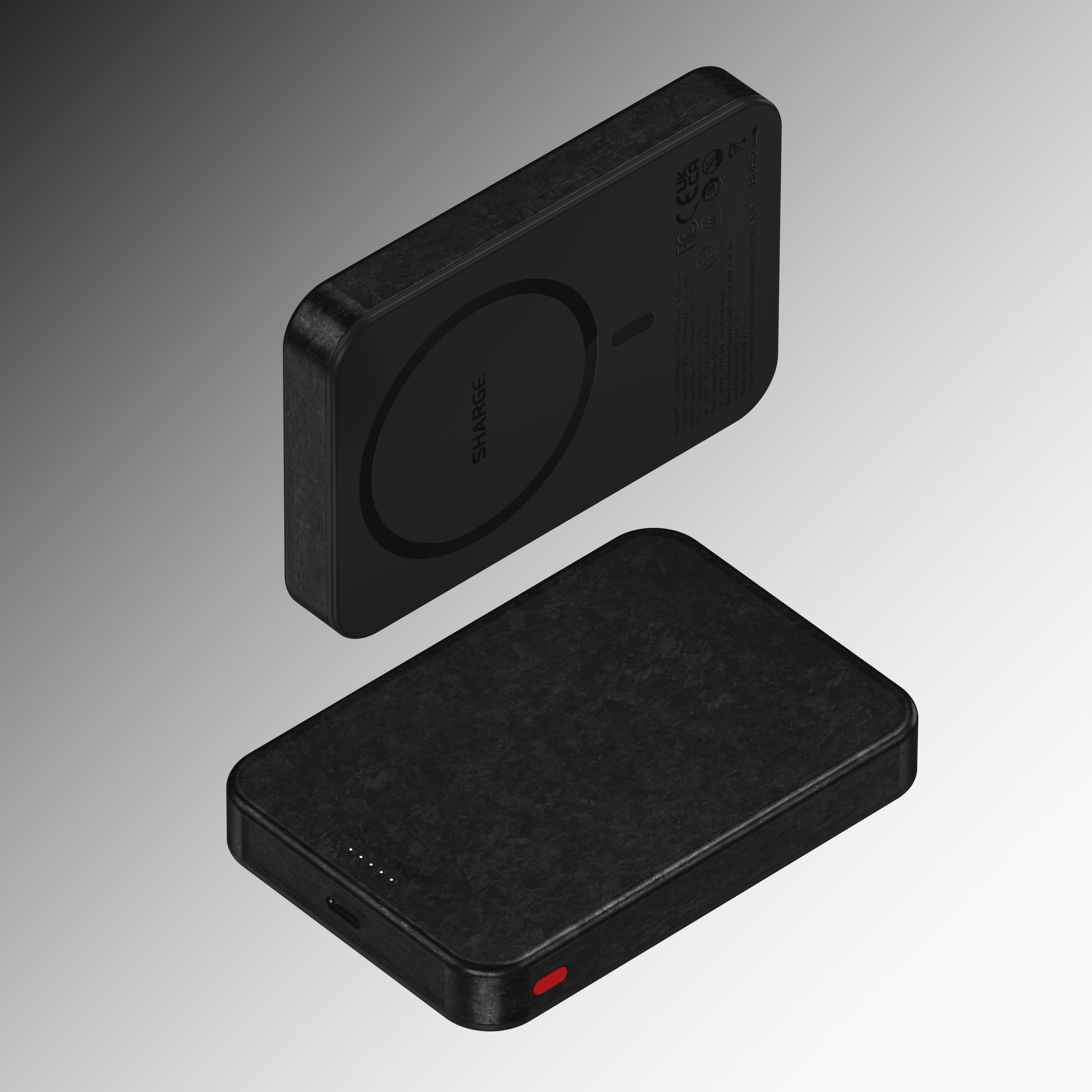 三款锻造炭纤维移动电源-静帧-悬浮图-磁吸1W